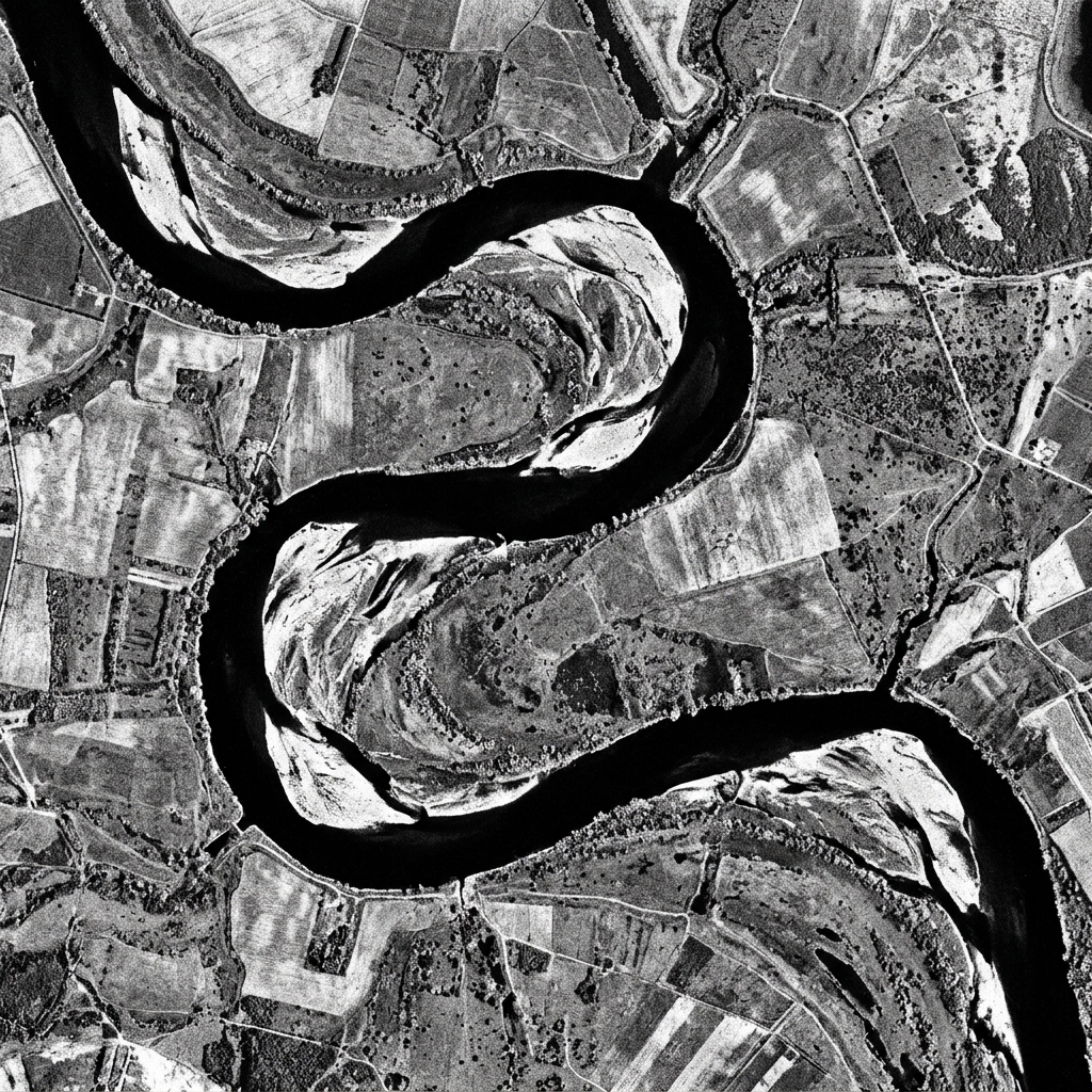 River aerial view
